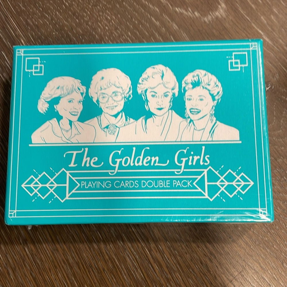 Golden Girls Playing Cards Double Pack Set Game Booklet Never opened Sealed
